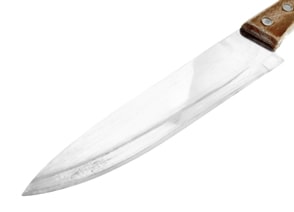 Shiny and clean knife - Proper Knife Care - final tips - professionalbutcherknives.com