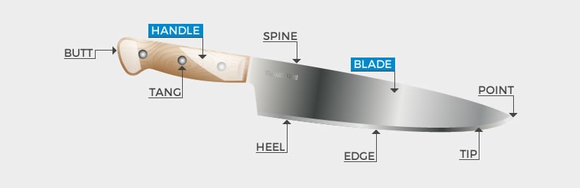 knife anatomy - professionalbutcherknives.com