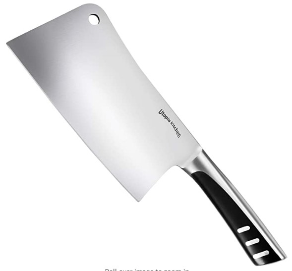Utopia Kitchen 7-inch Stainless Steel Cleaver