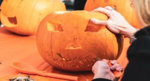 Pumpkin Cutting for Halloween