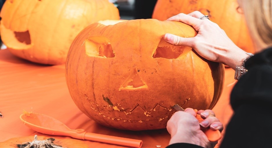 Pumpkin Cutting for Halloween