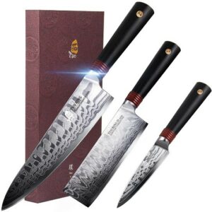 TUO RING-D Series Damascus Steel knives