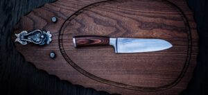 Santoku Japanese knife damascus steel blade knife
