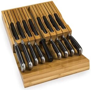 Noble Home In-Drawer Bamboo Knife Block